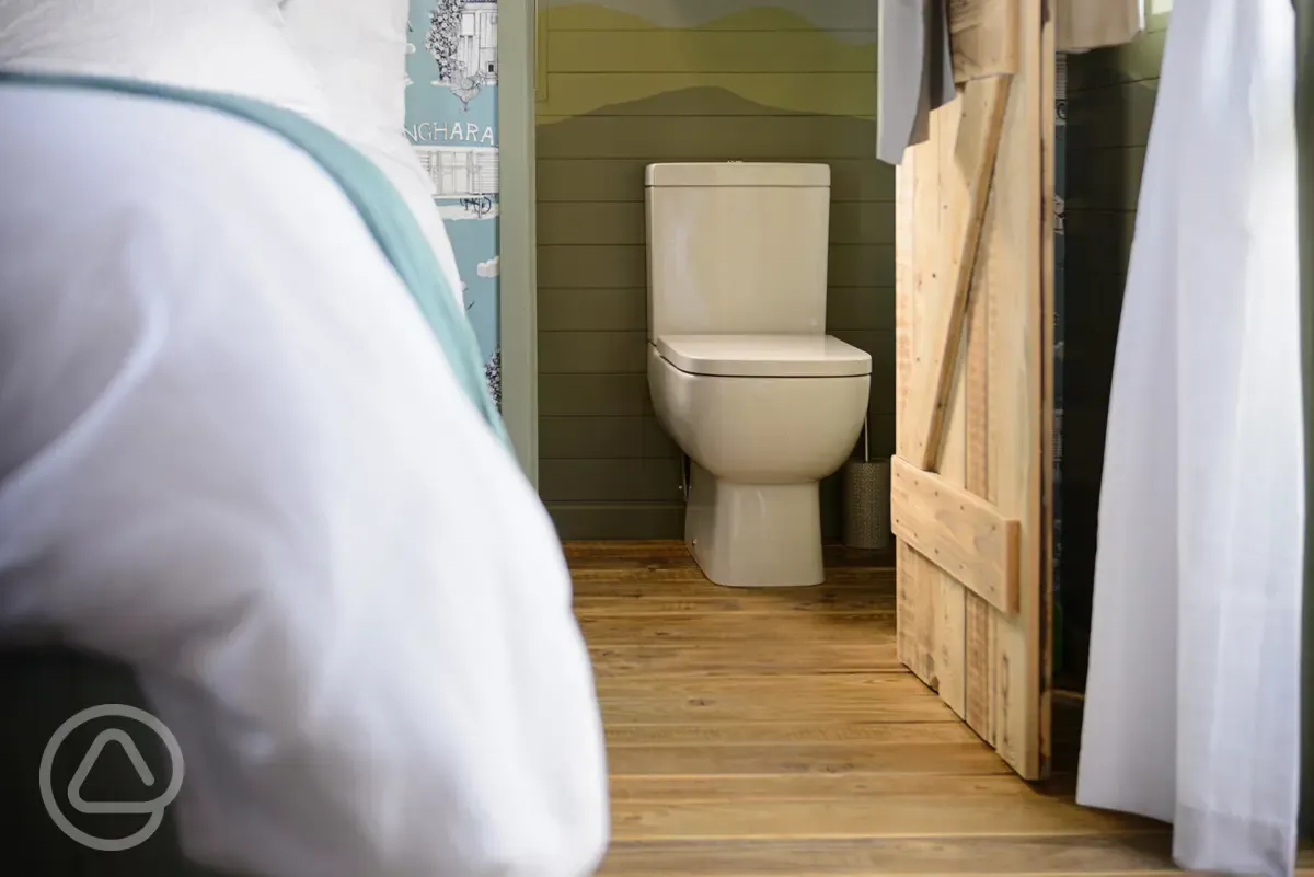 Angharad ensuite poacher's hut bathroom