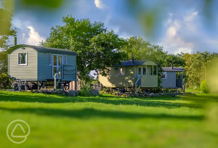 View of the shepherd's huts