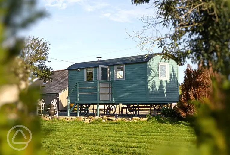 Joan shepherd's hut at Brook Cottage Shepherd Huts