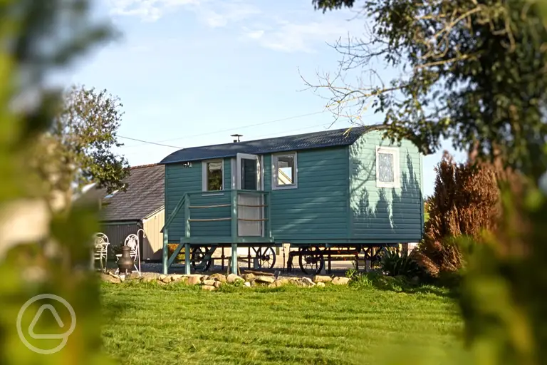 Joan shepherd's hut at Brook Cottage Shepherd Huts