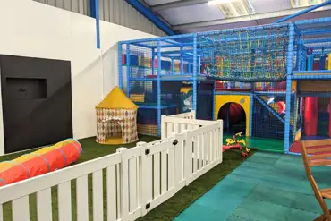 Soft play, table tennis and table football in the playbarn