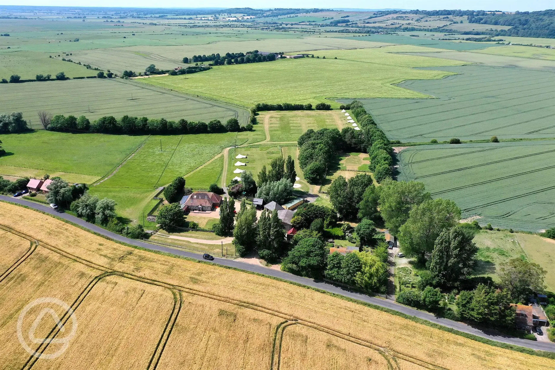 Aerial of the site