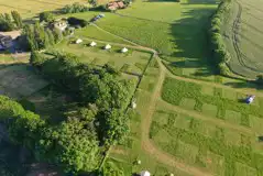 Aerial of the campsite