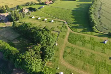 Aerial of the campsite