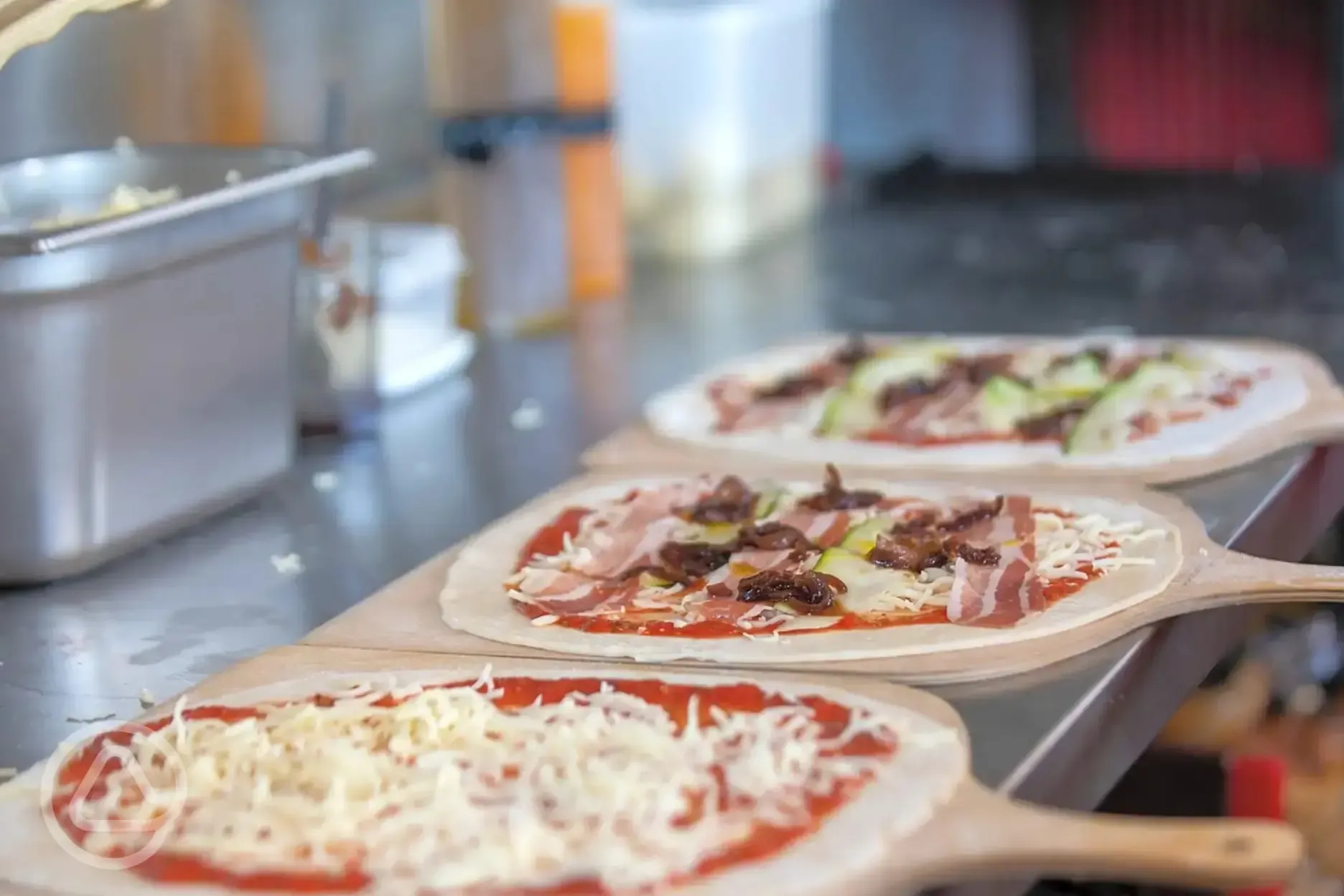 Fresh pizzas