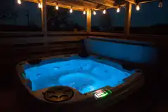Hot tub at night Hot tub at night