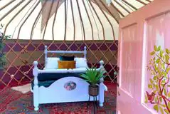 Tiddywinkle yurt interior Tiddywinkle yurt interior
