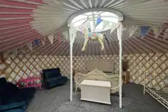 Carousel yurt interior Carousel yurt interior