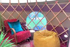 Tiddywinkle yurt interior Tiddywinkle yurt interior