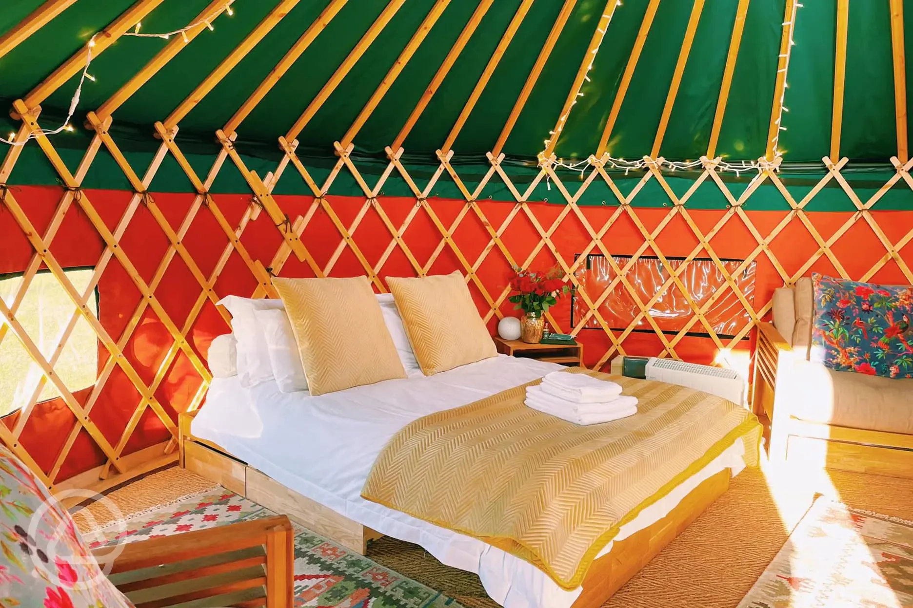 Bed in yurts