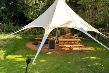 The Nest - sheltered dining area