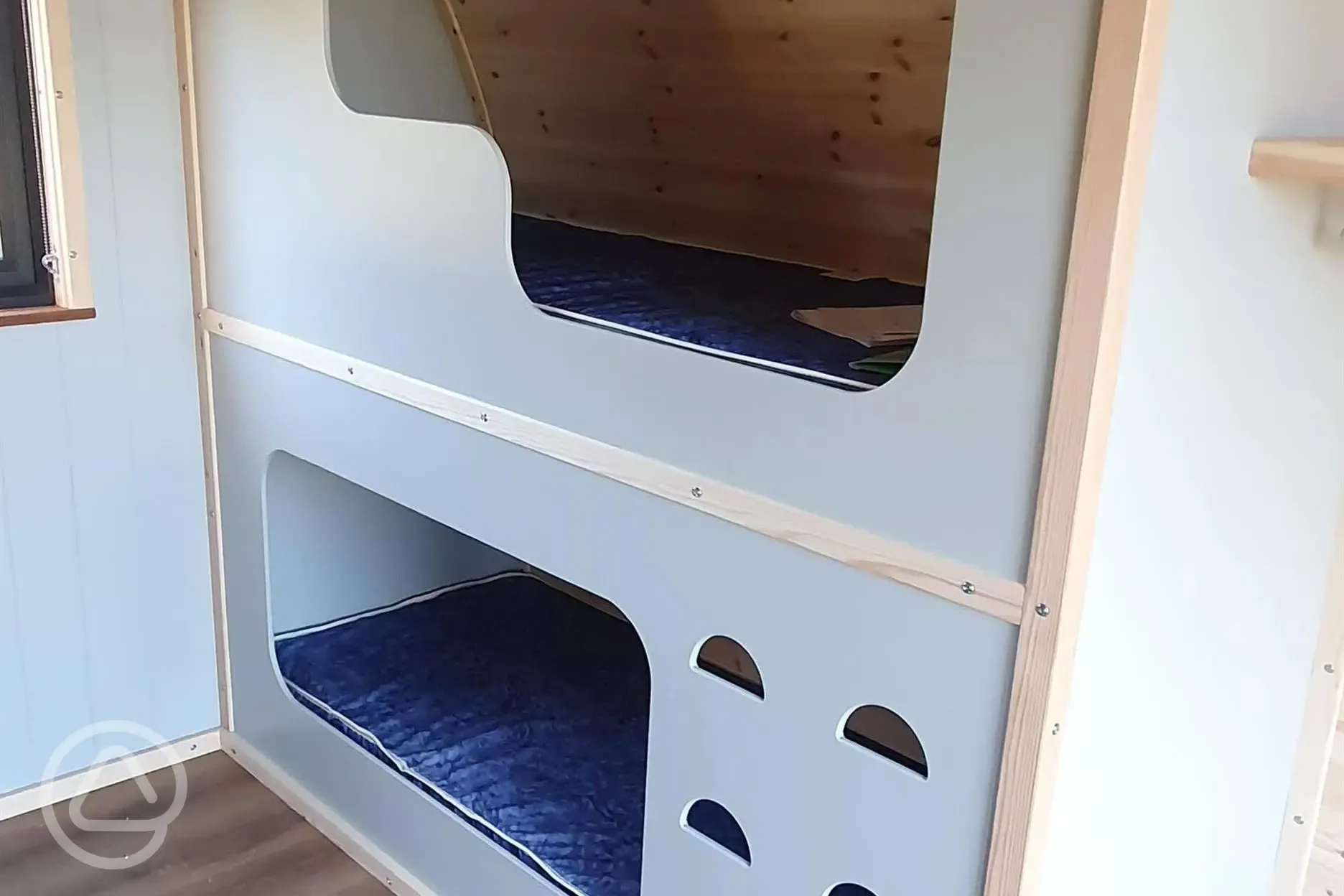 Camping pod interior 