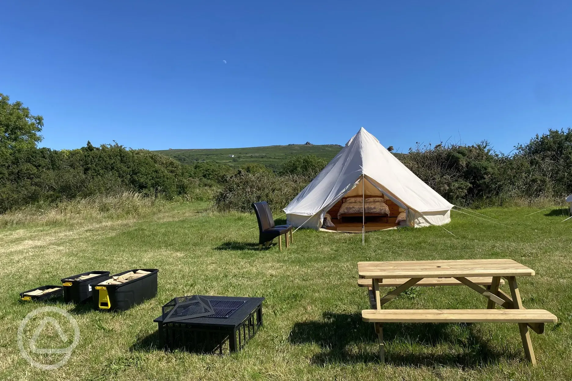 Bell tent with a view