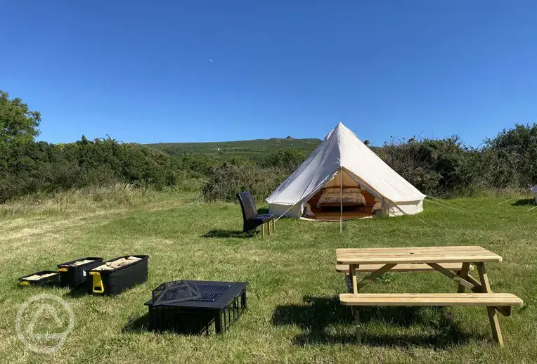 Bell tent exterior 