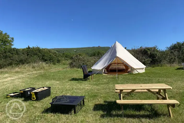 Bell tent exterior 