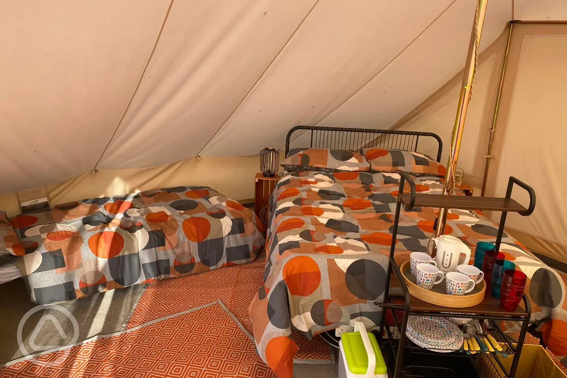 Inside Bell Tent