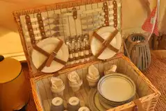 Bell tent picnic basket