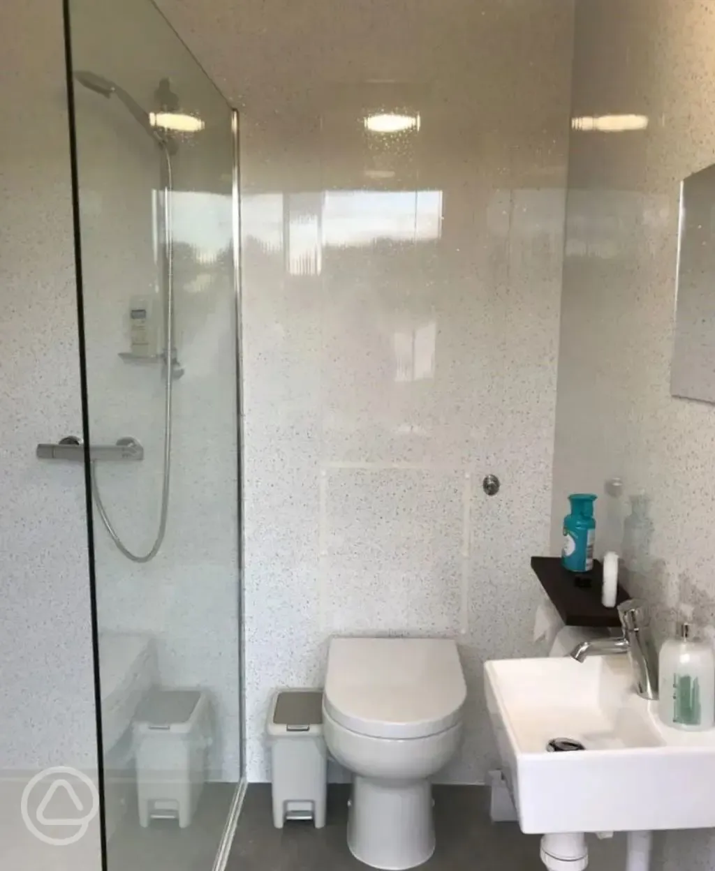 Toilet and shower