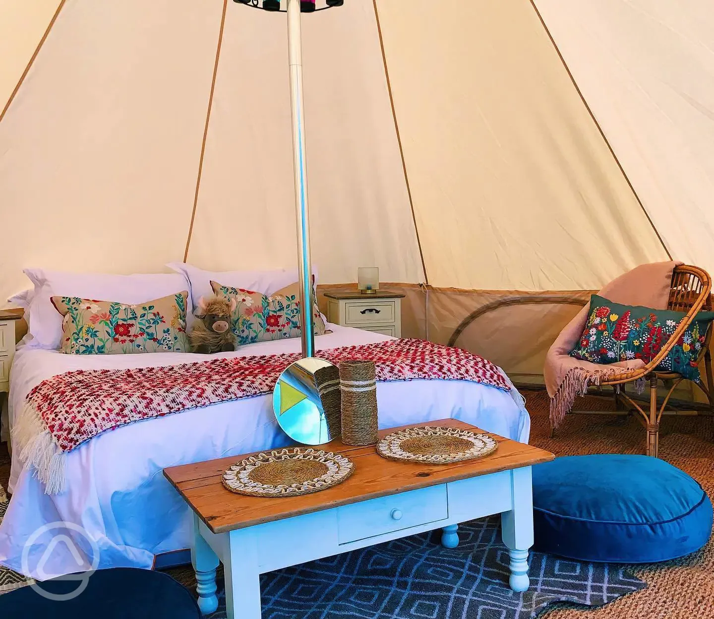 Bell tent interior 