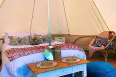 Bell tent interior 