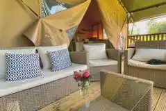 Safari tent veranda