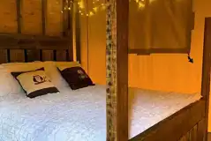 Owl's Hollow safari tent double bedroom