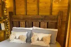 Hedgehog Hideaway safari tent double bedroom