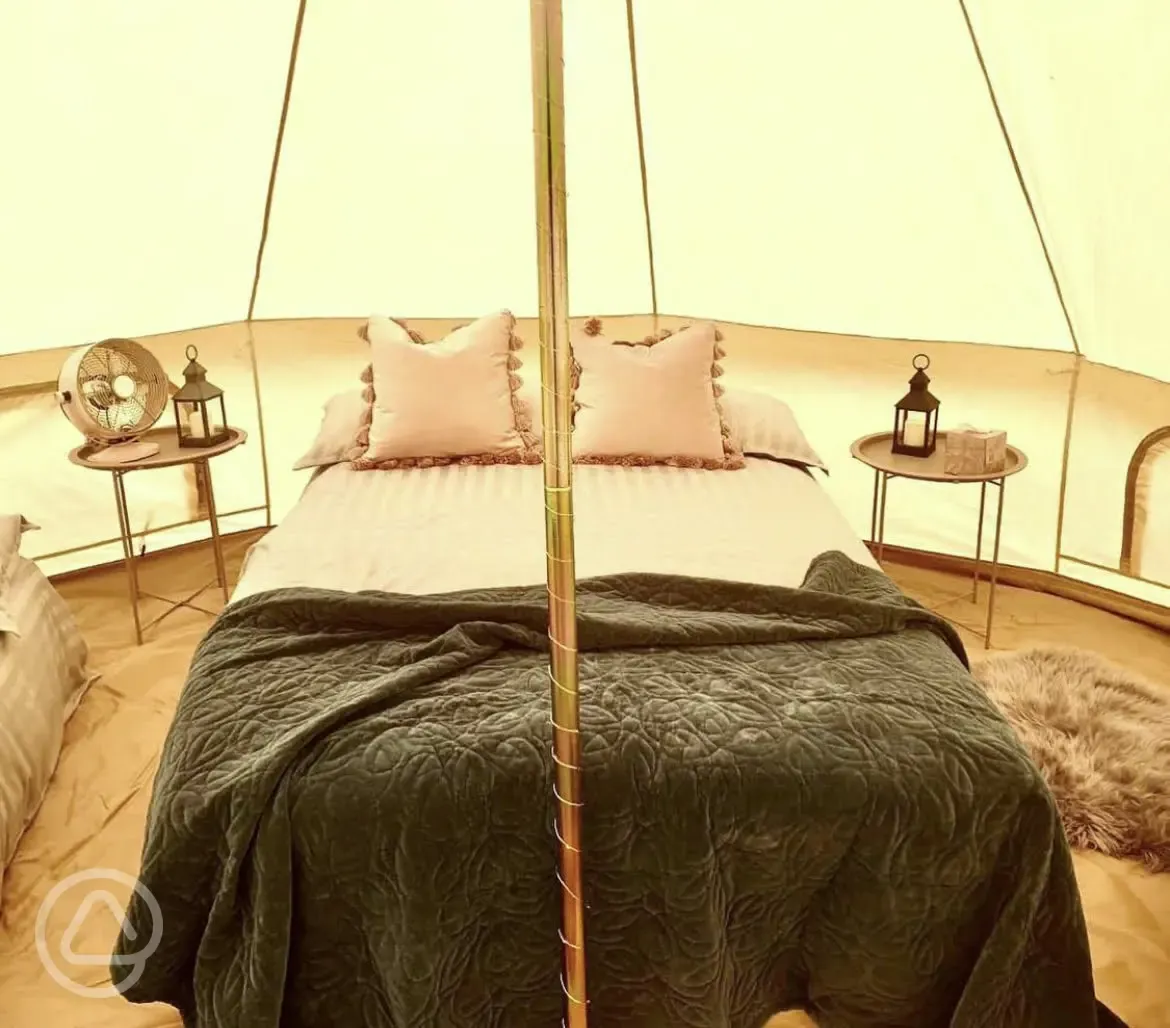 Glade tent interior