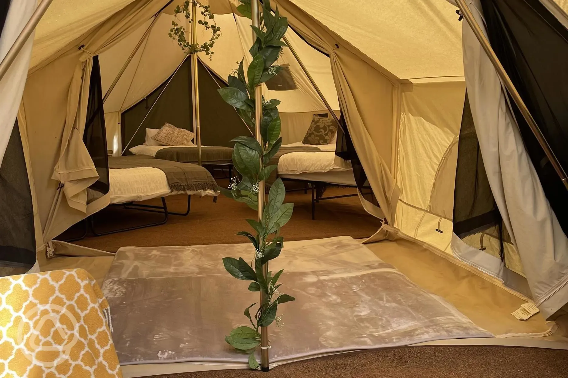 Apartment tent interior