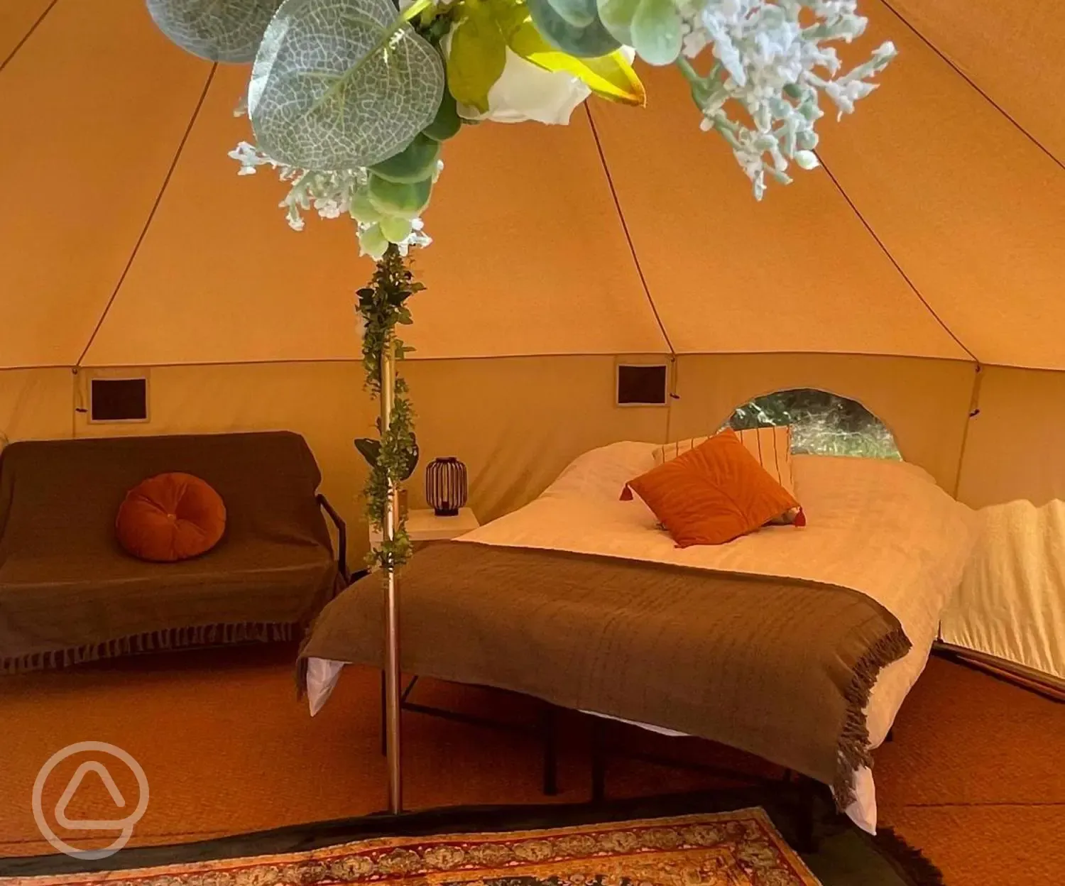 Glade tent interior