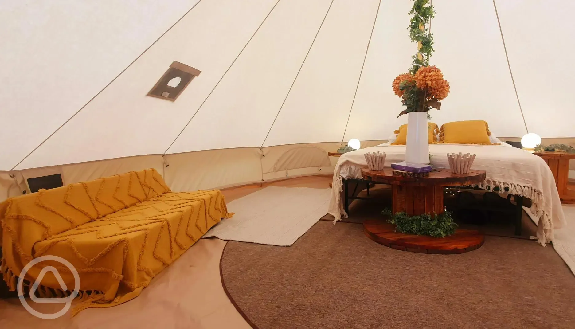 Glade tent interior