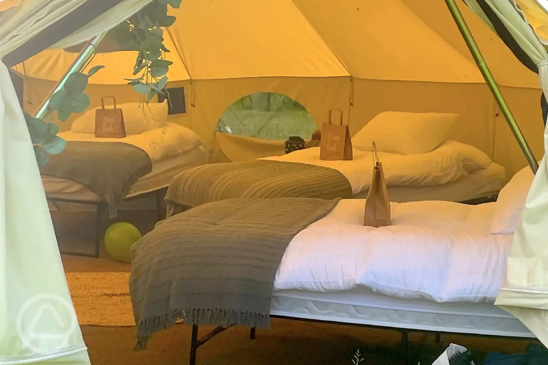 Apartment tent interior