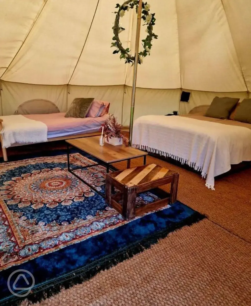 Glade tent interior