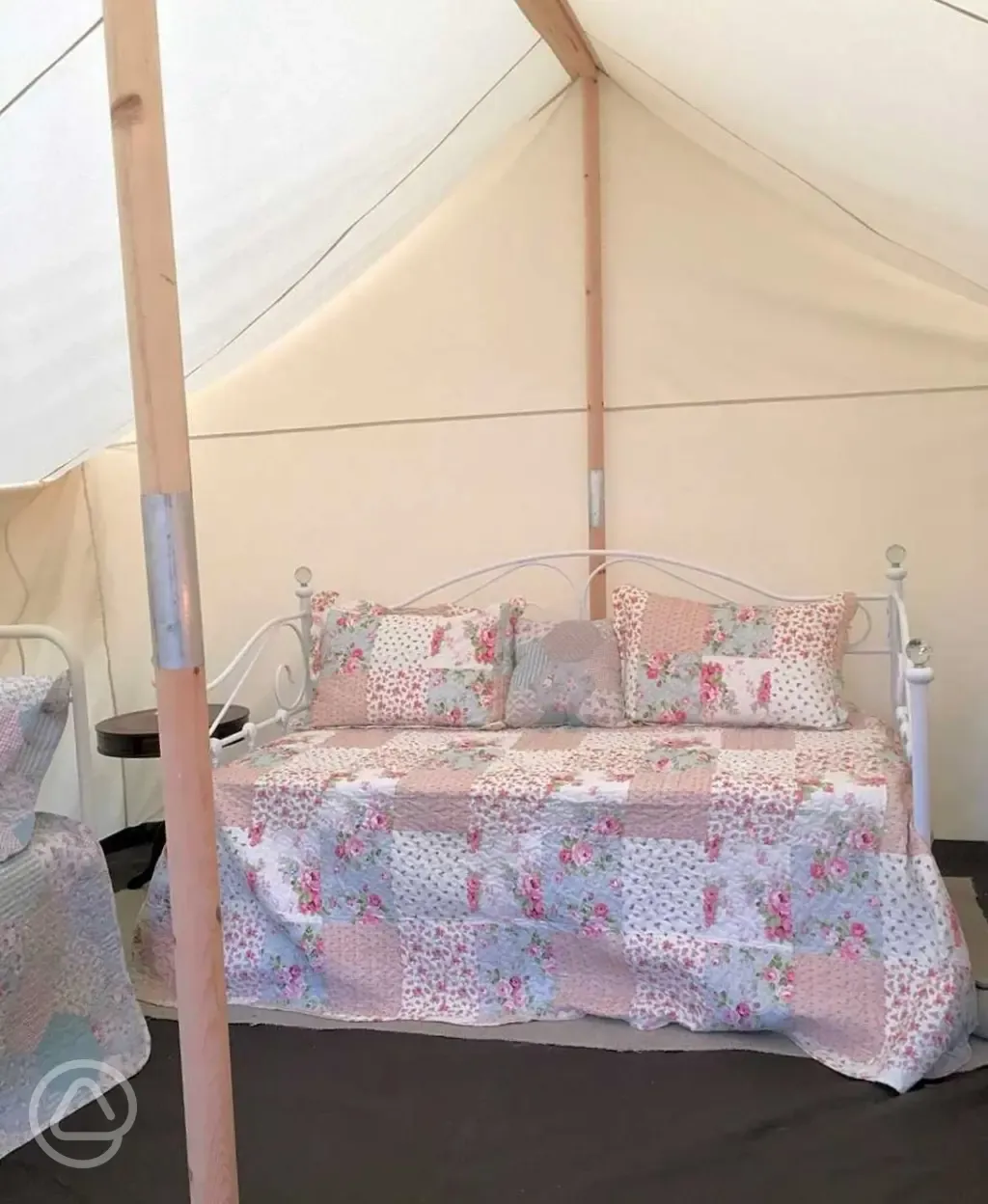 Canvas tent bed