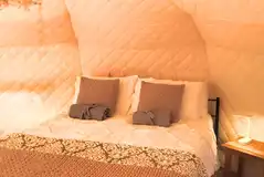 Jenny Wren bell tent with a king size bed Jenny Wren bell tent with a king size bed