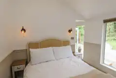 Roe Deer Cabin with hot tub bedroom Roe Deer Cabin with hot tub bedroom