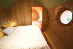 Pheasant's Roost glamping pod double bedroom