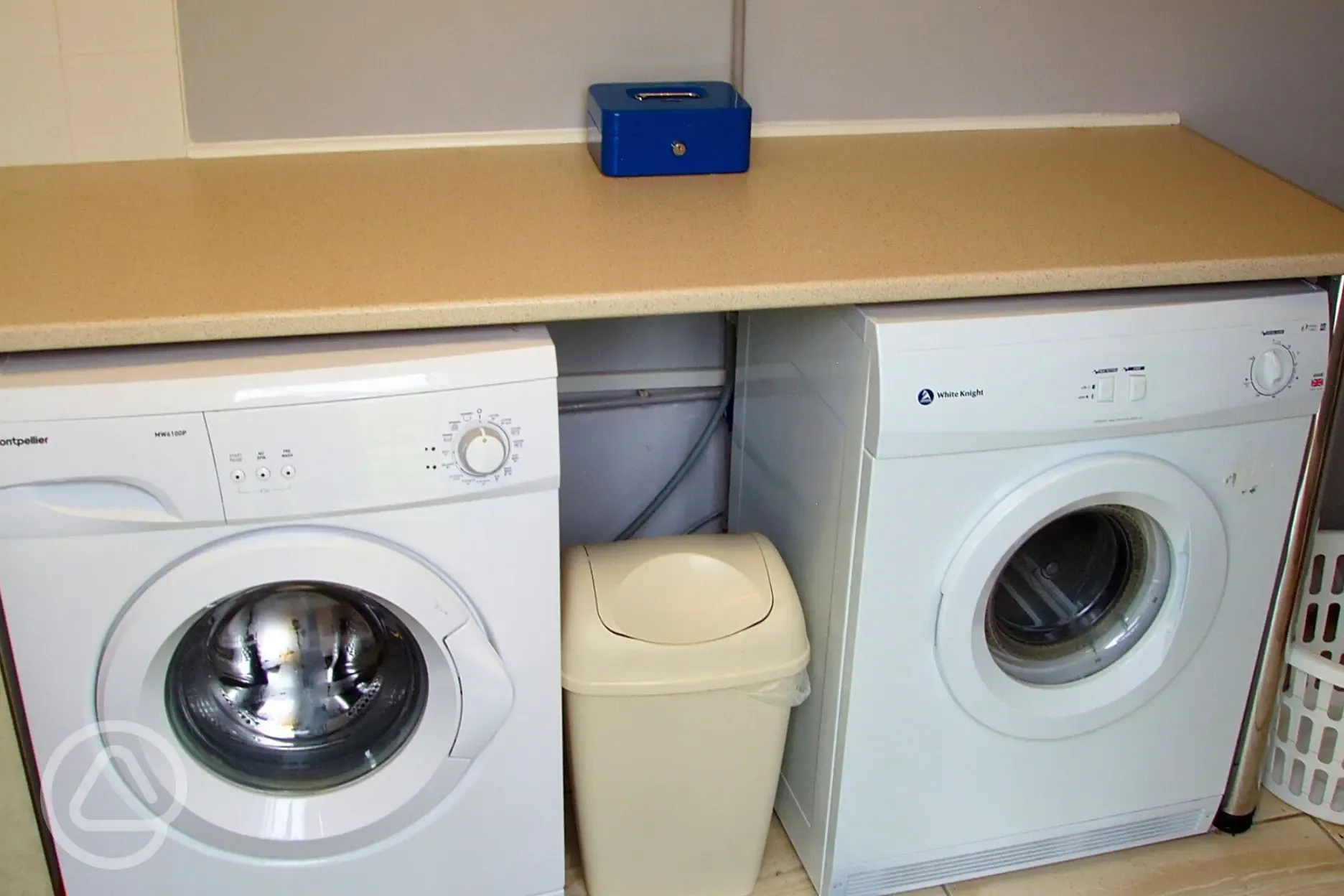 Laundry room with local tourist information