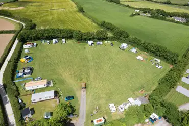 Aerial of the camping field