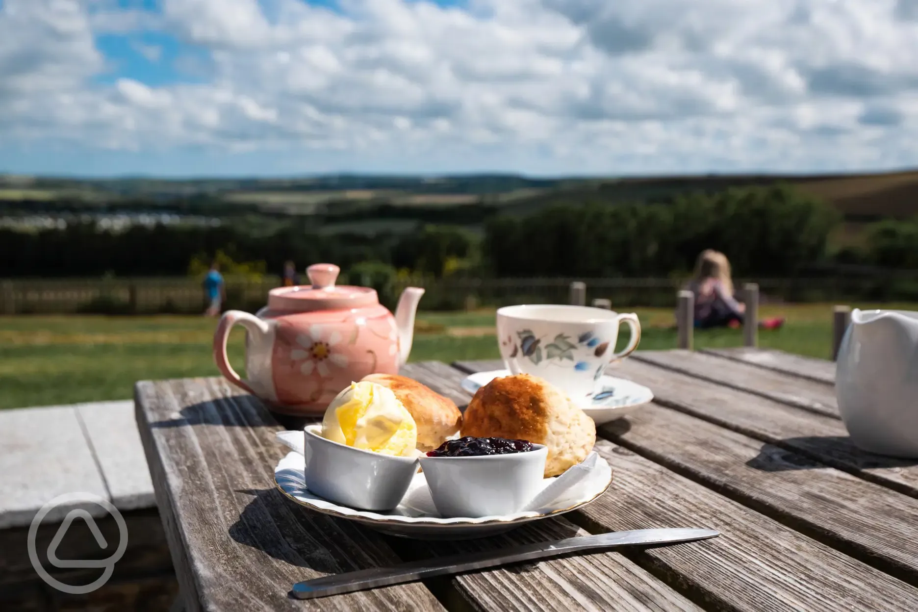 Cream teas from the onsite tea room