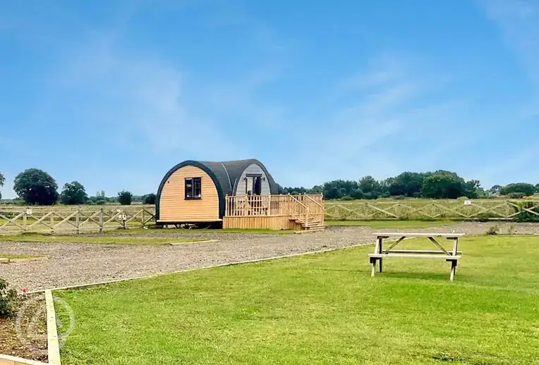 Daisy ensuite glamping pod at Mooreacres