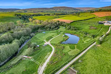 Aerial of the campsite