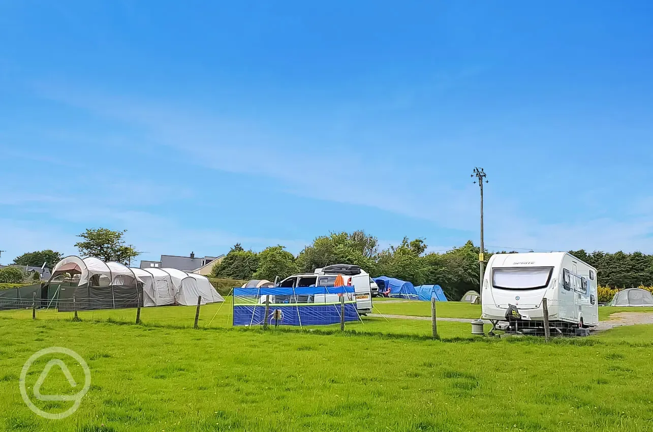 Hardstanding and grass pitches - optional electric