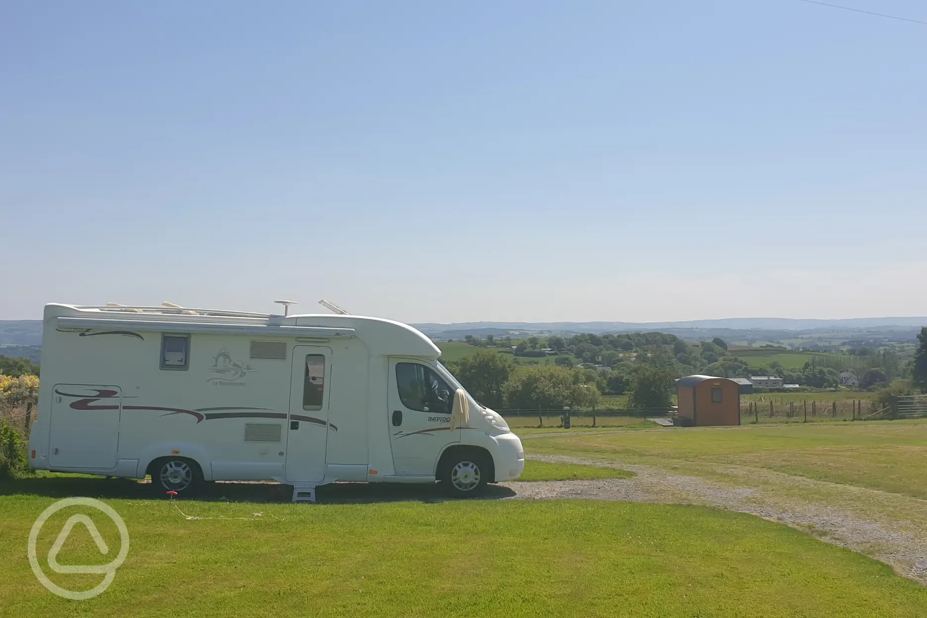 Hardstanding and grass pitches - optional electric