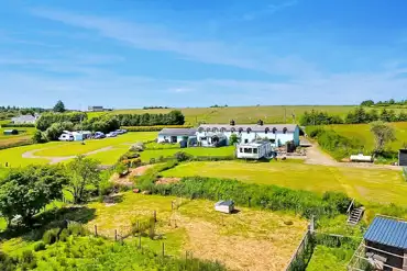 Aerial of the campsite