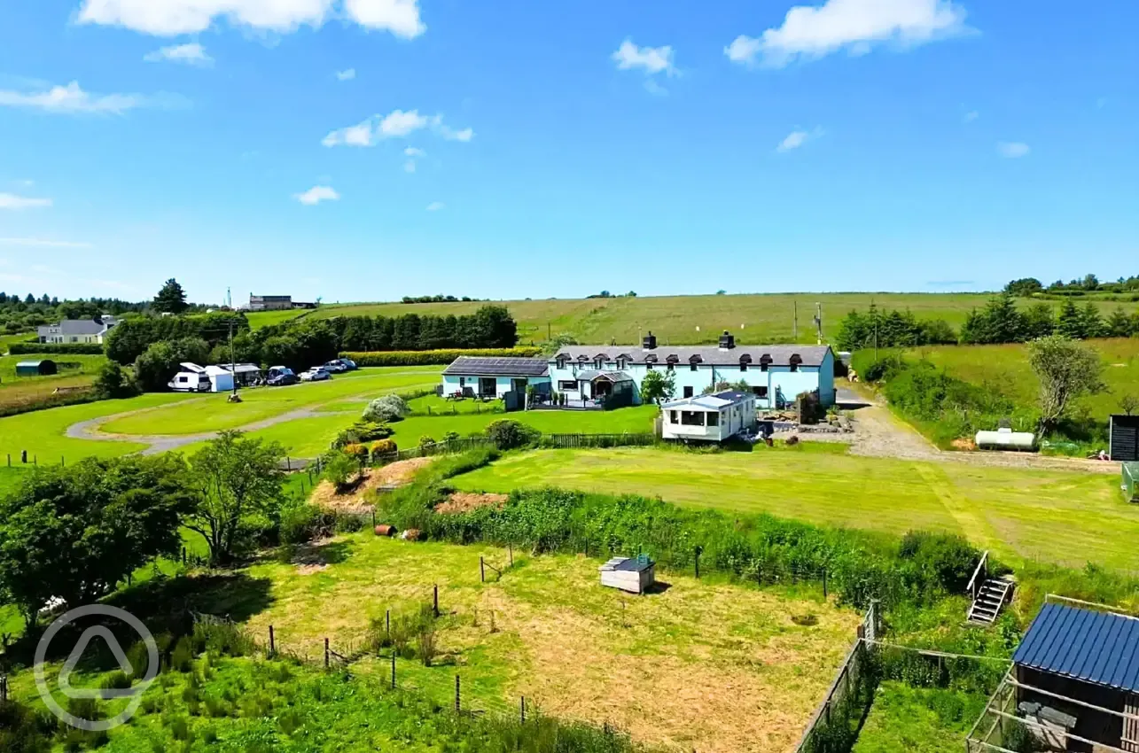 Aerial of the campsite