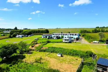 Aerial of the campsite