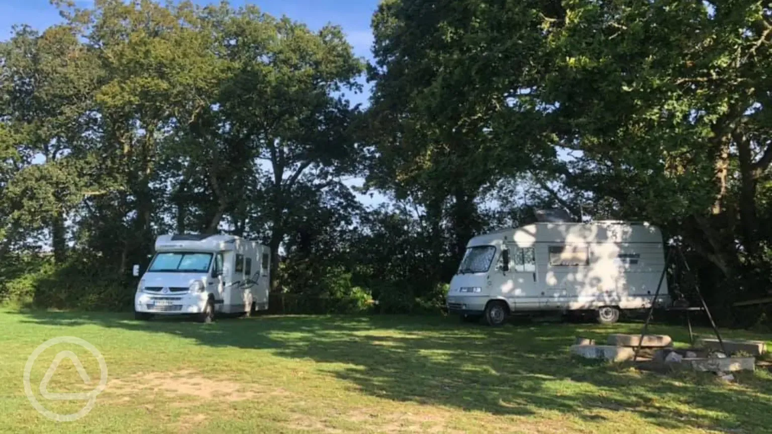 motorhome grass pitches