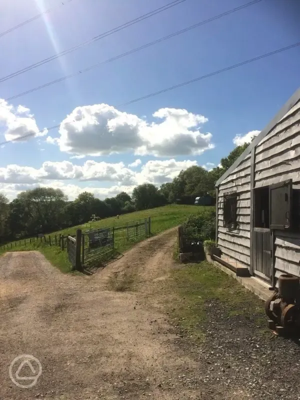 Wooden hut