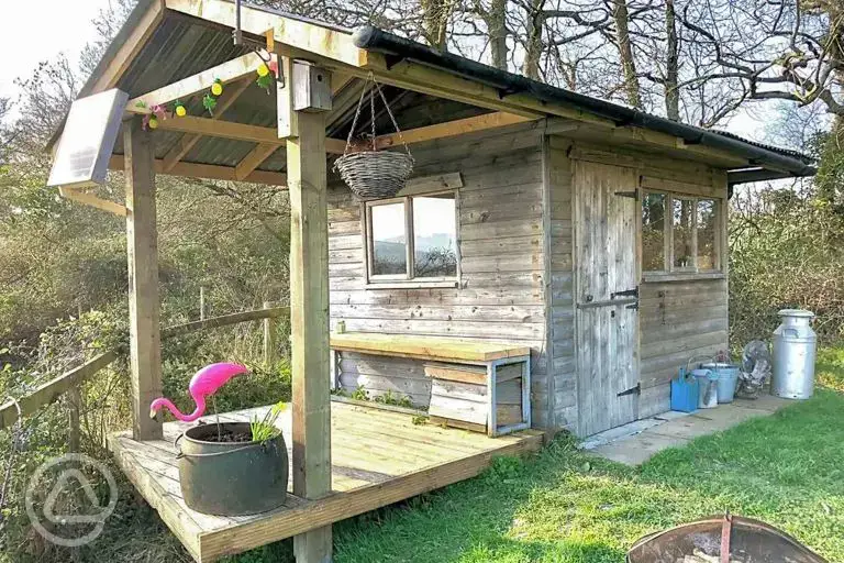 Wooden hut
